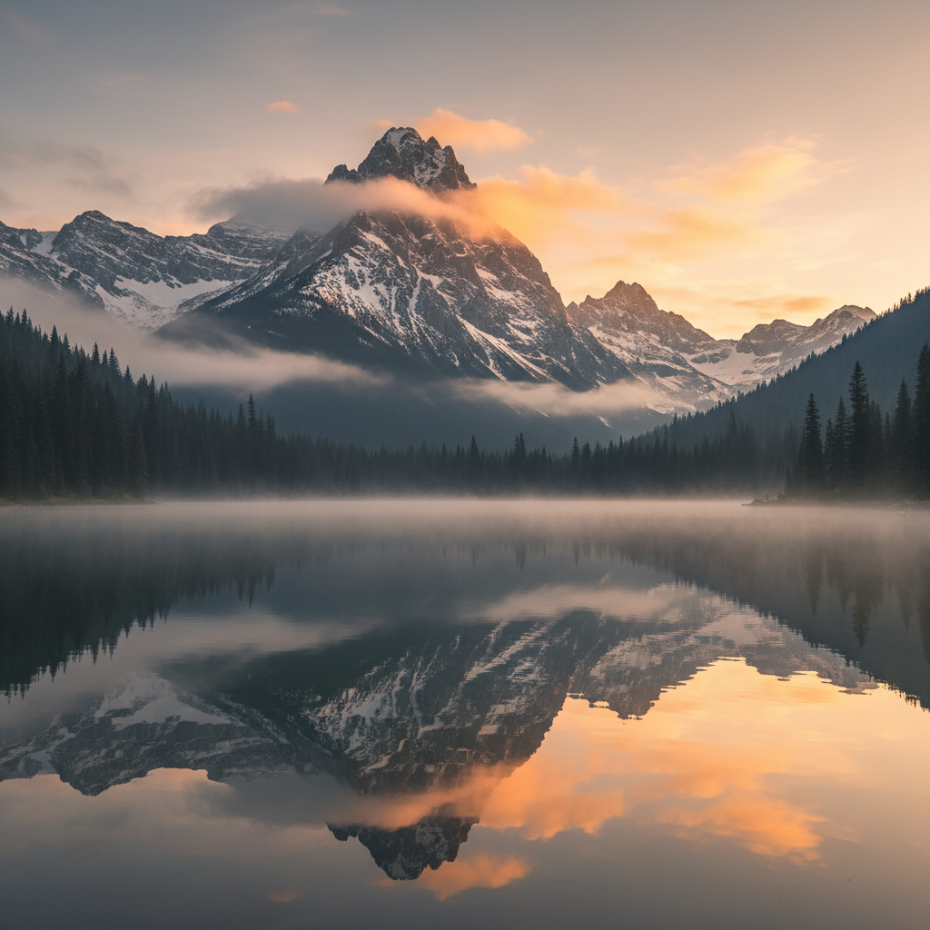 Karma meaning — lake reflecting mountains, natural order