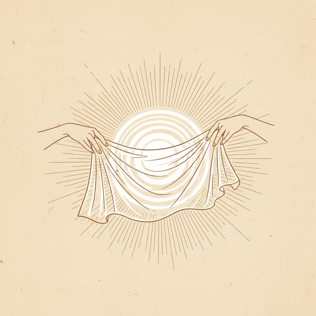 Māyā — the veil being lifted to reveal the light of reality