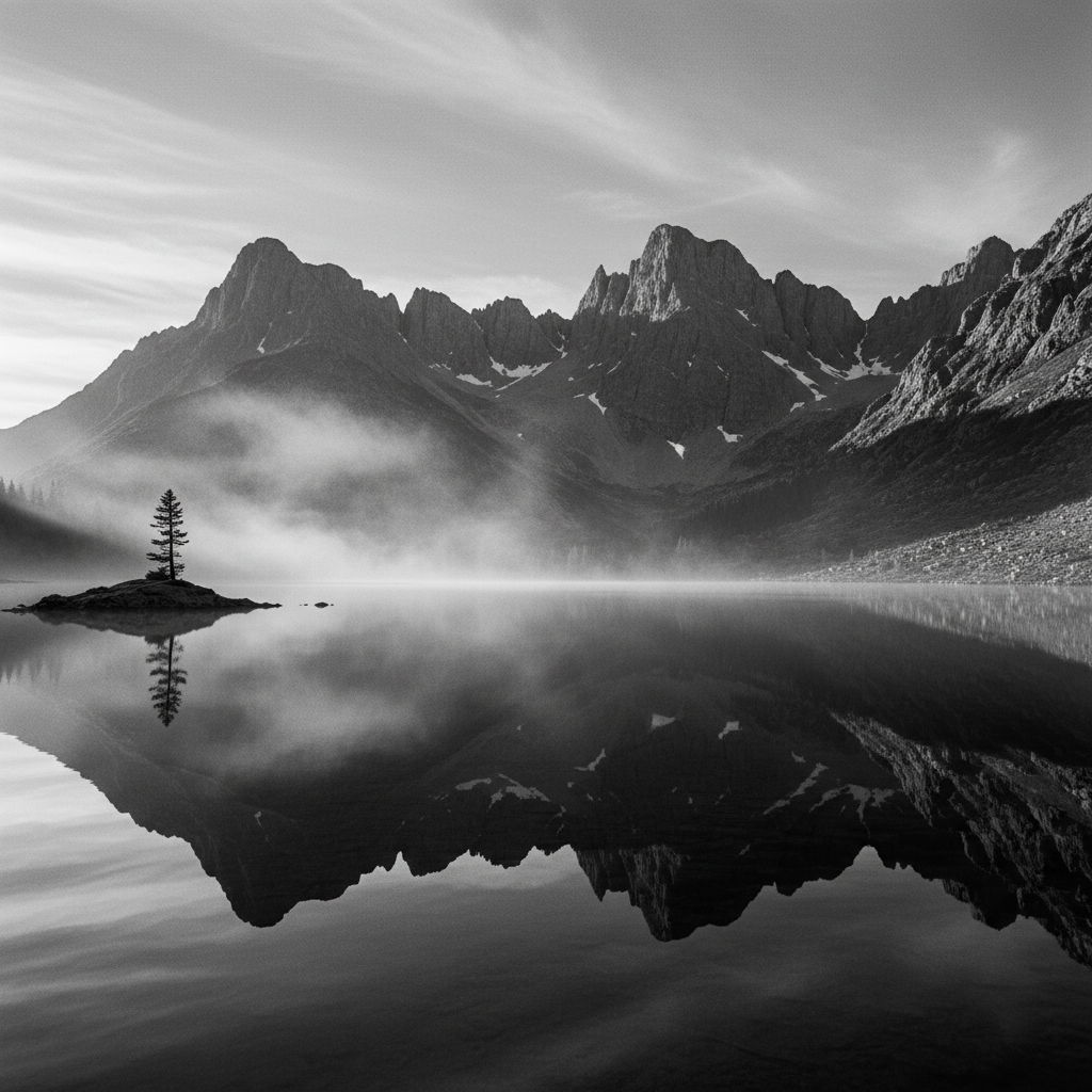 meditation and mindfulness — reflection in nature