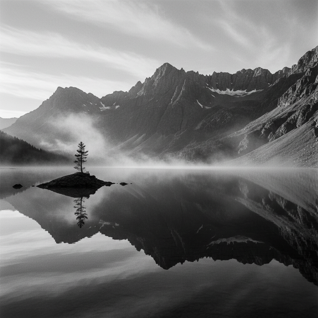 guided meditation to calm the mind — reflection in nature