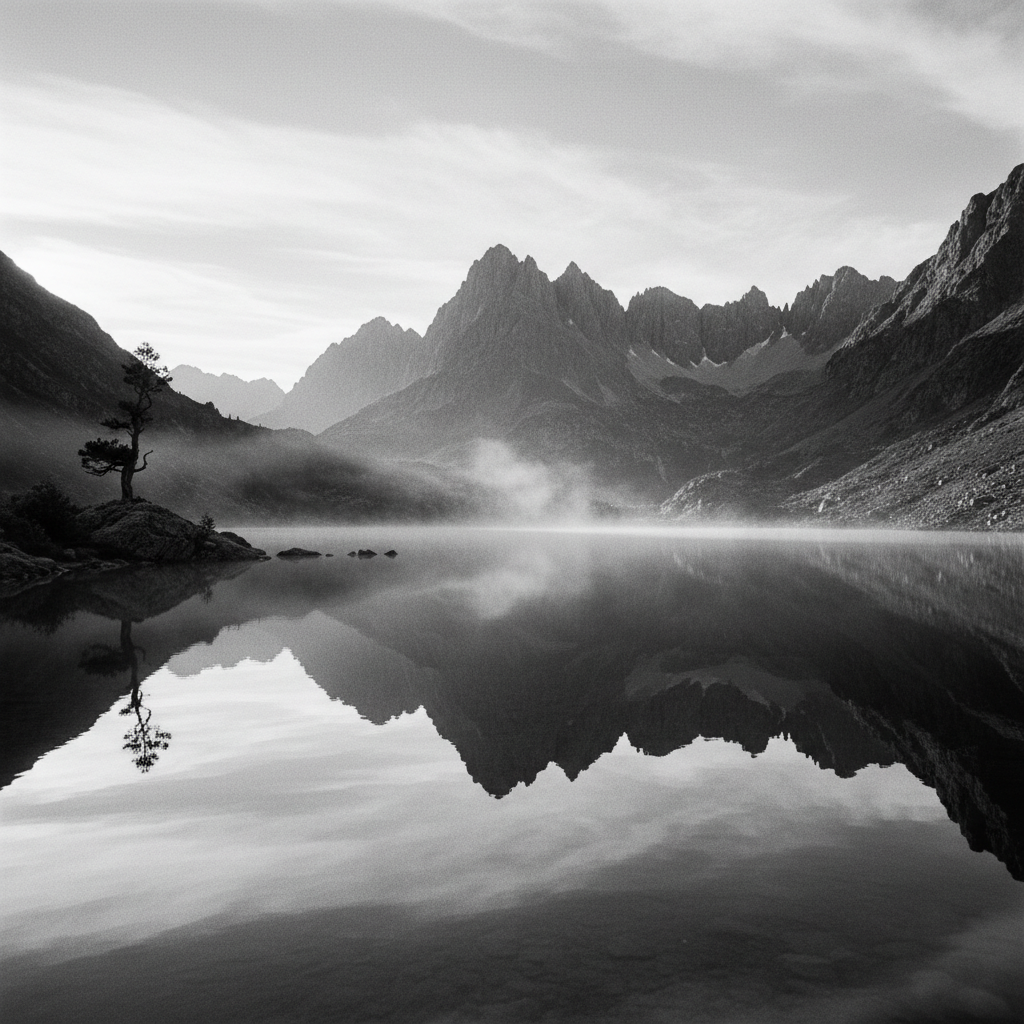 meditação cura — reflexo na natureza