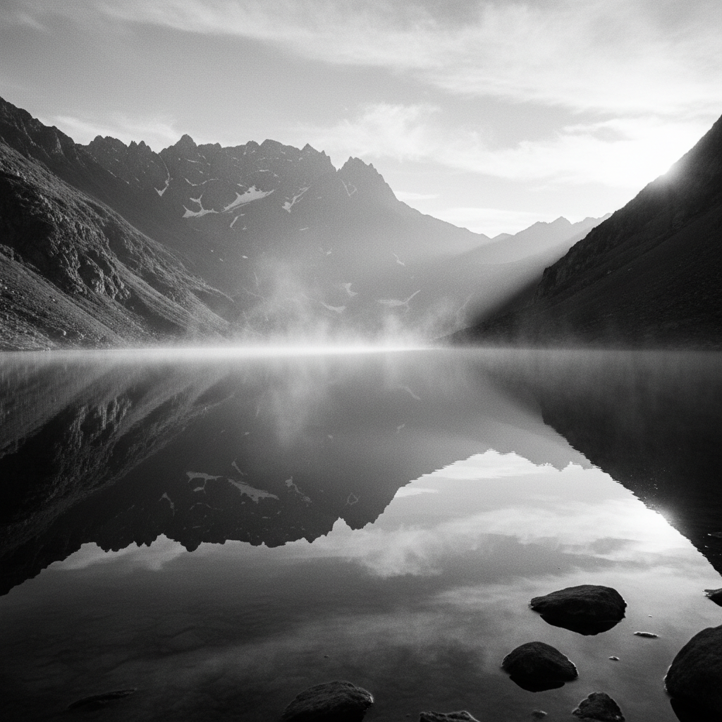 meditacao noite — reflexo na natureza