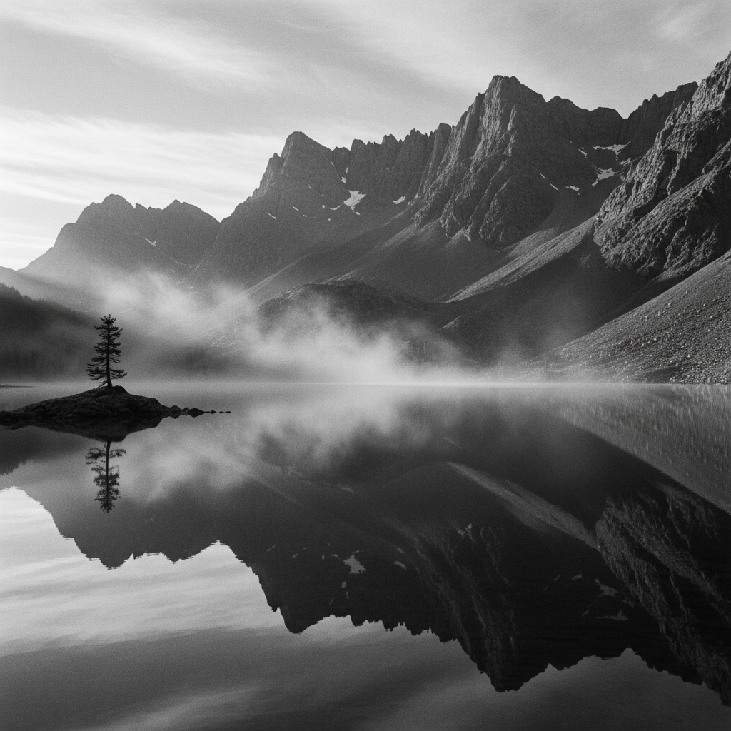 meditação para prosperidade — reflexo na natureza